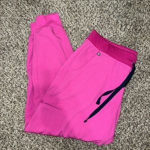 COPY - figs scrubs electric orchid joggers size large petite